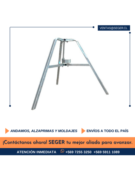 TRIPODE GALVANIZADO PARA ALZAPRIMA