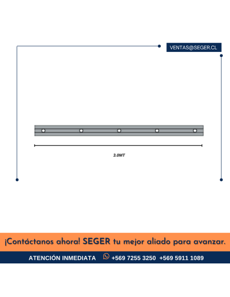 ALINEADOR 3.0MT METÁLICO