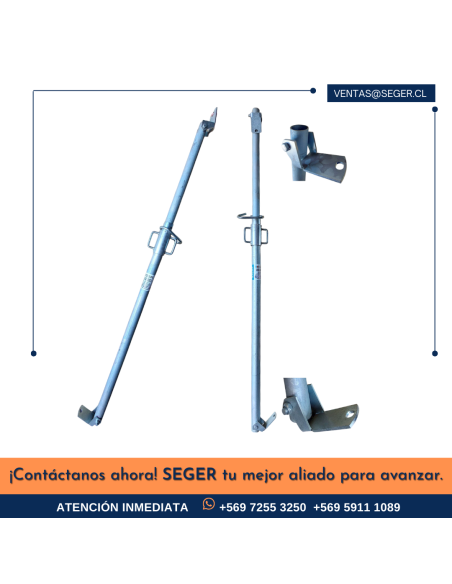 PUNTAL MURO A-300 TIPO ITALIANO GALVANIZADO