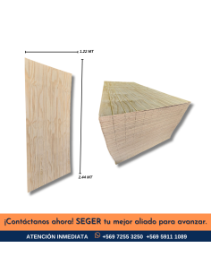 TERCIADO RANURADO 12.0MM 1.22X2.44MTS