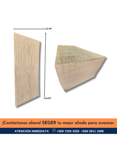 TERCIADO RANURADO 12.0MM 1.22X2.44MTS