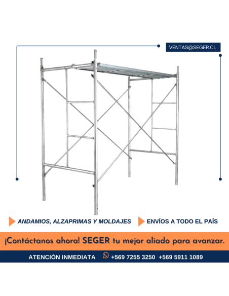 ANDAMIO A-95 TUBO GALVANIZADO ROBUSTO