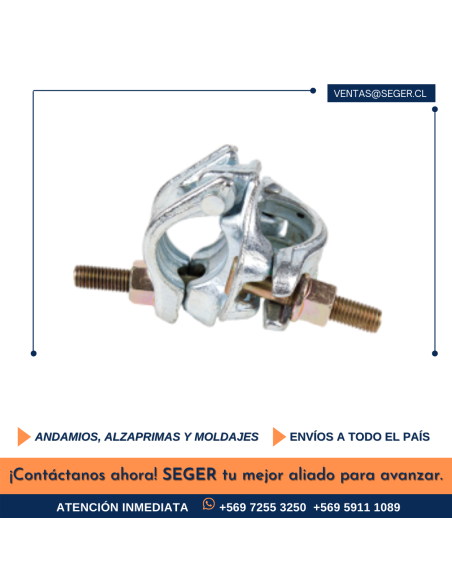 ABRAZADERA FIJA 48X48 FORJADA CINCADA EN 74